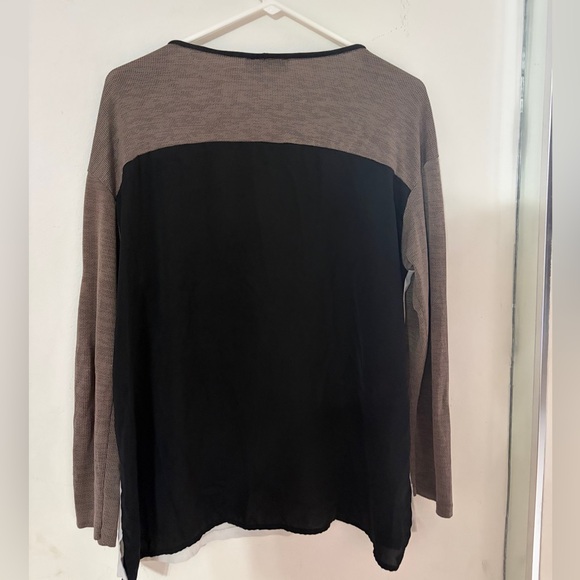 Zara Brown Graphic Long Sleeve Tee - Picture 7 of 7